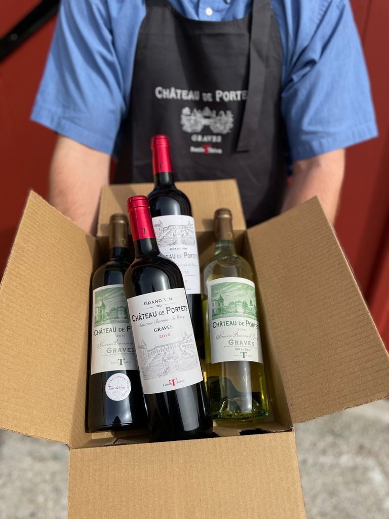 livraison vin chateau de portets