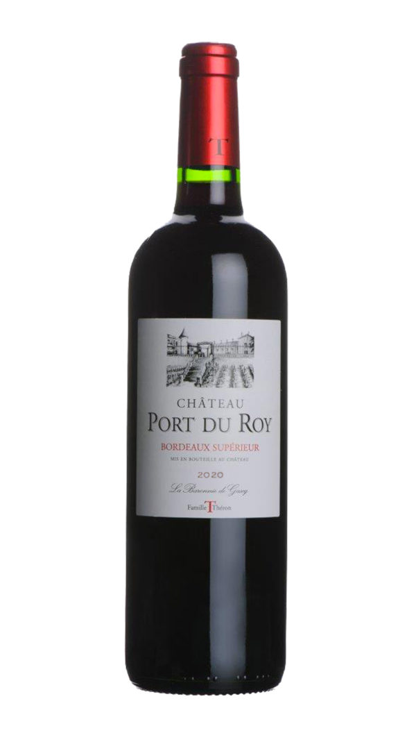 Photo bouteille Port du Roy. Bordeaux supériueurs grave rouge 2020