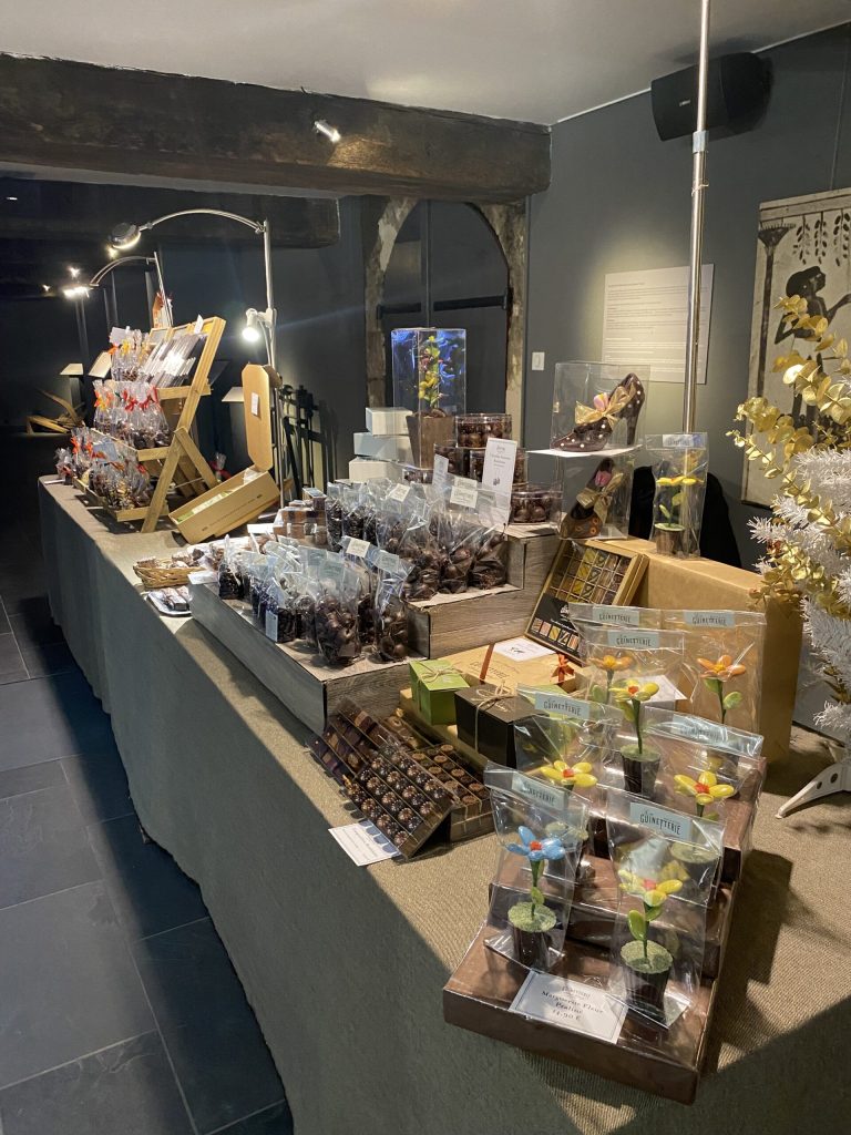 stand of chocolaterie landry in Portets