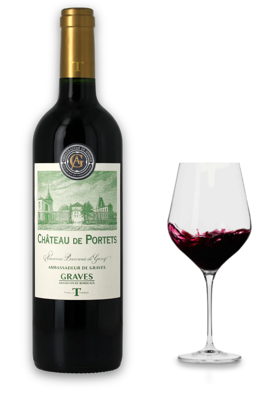 vin rouge aoc graves portets gironde